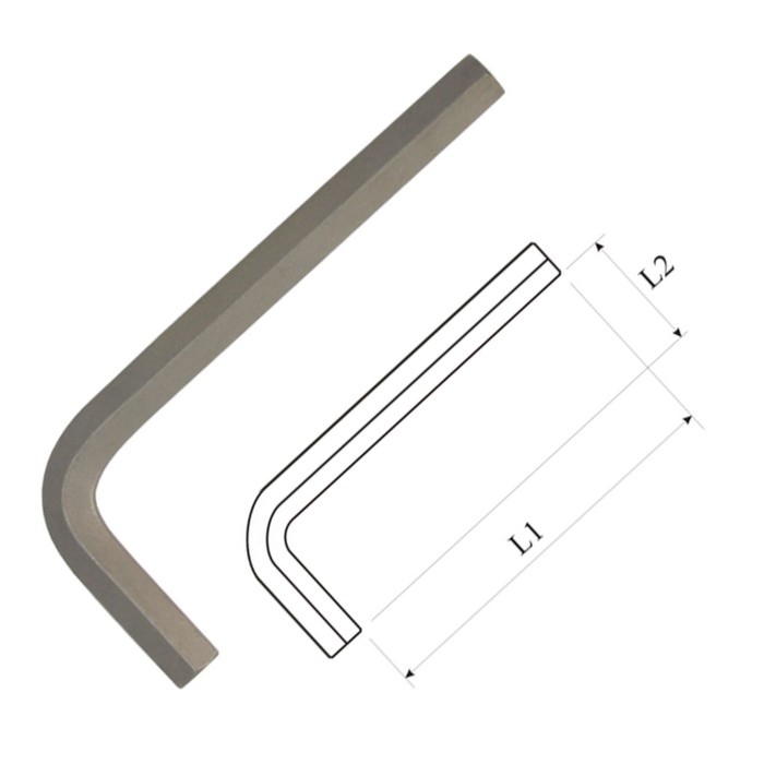 Ключ AIST, Г-образный, шестигранный, H7.0, L= 9,9 см