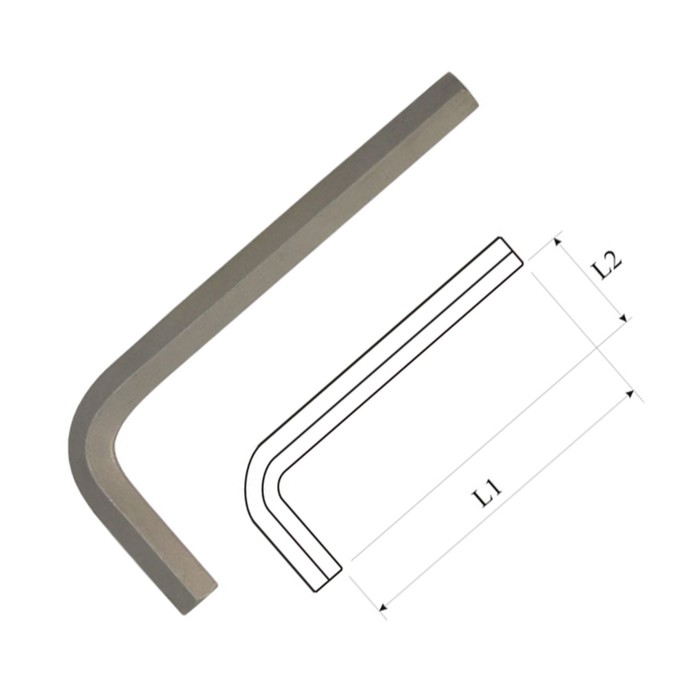 Ключ AIST, Г-образный, шестигранный, H8.0, L= 10,7 см