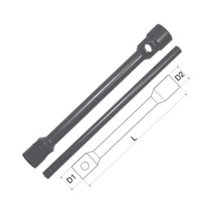 Ключ торцевой MASTER, баллонный, двусторонний, 24х27 мм