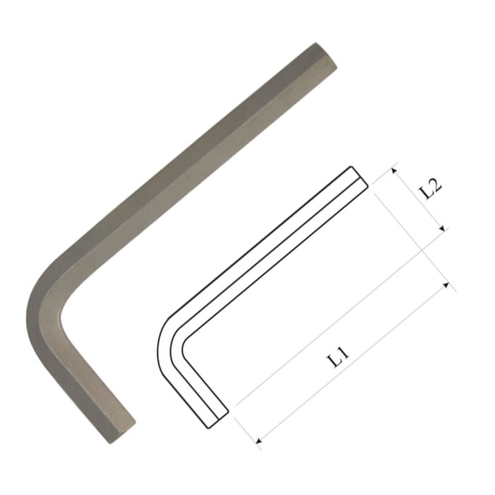 Ключ AIST, Г-образный, шестигранный, H8.0, L= 20,9 см