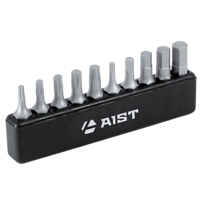 Набор бит AIST, T8-10-20-15-20-25, шестигранные 2мм, 3мм, 4мм, 5мм, 6 мм, 10 предметов