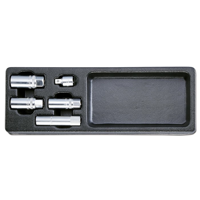 Набор головок AIST, 1/2", 3/8", свечных, в пластиковом лотке, 5 предметов