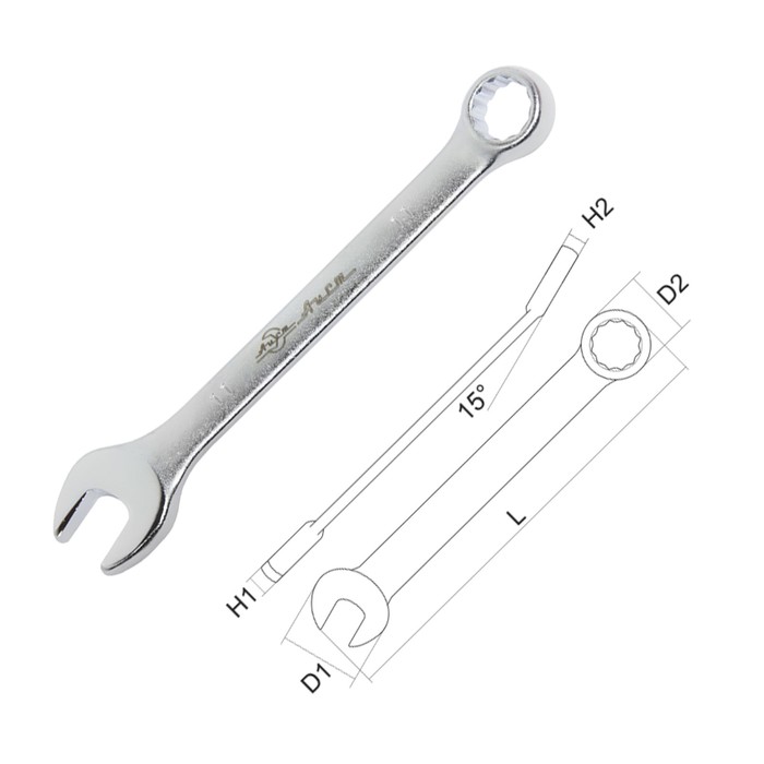 Ключ комбинированный AIST, 11 мм, Алмаз