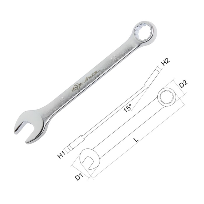 Ключ комбинированный AIST, 12 мм Алмаз