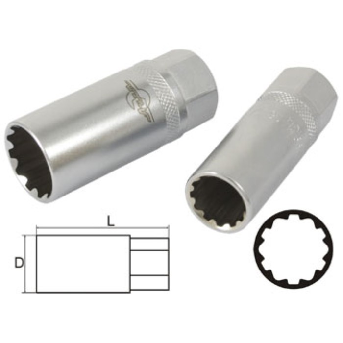 Головка свечная AIST, 21 мм-13/16"-Е26, 1/2", профиль MULTILOCK