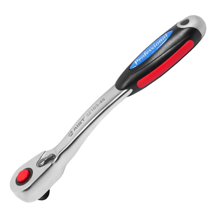 Трещотка AIST, 1/2", резино-пластиковая рукоядка, L= 26 см, 48 зубов