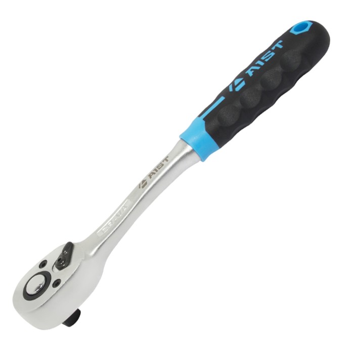 Трещотка AIST, 1/2", резино-пластиковая рукоядка, L= 26 см, 72 зуба