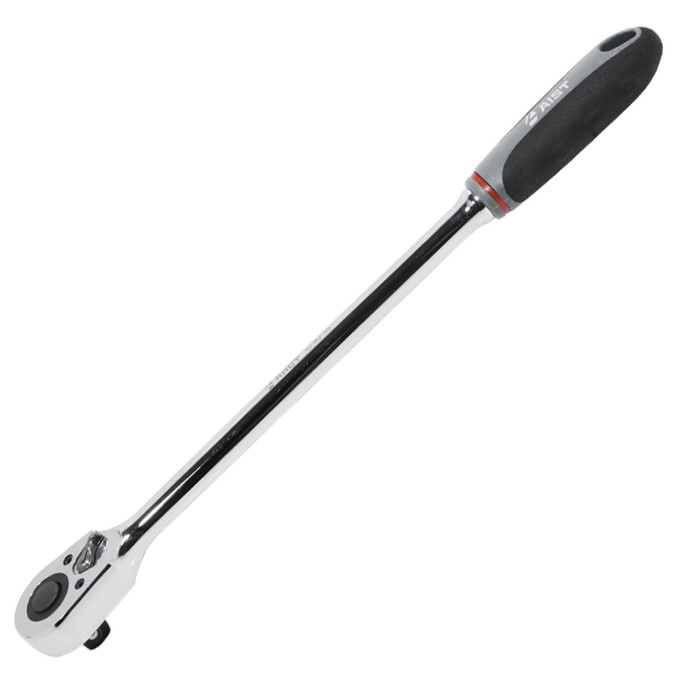 Трещотка AIST, 1/2", резино-пластиковая рукоядка, L= 360 см, 48 зубов