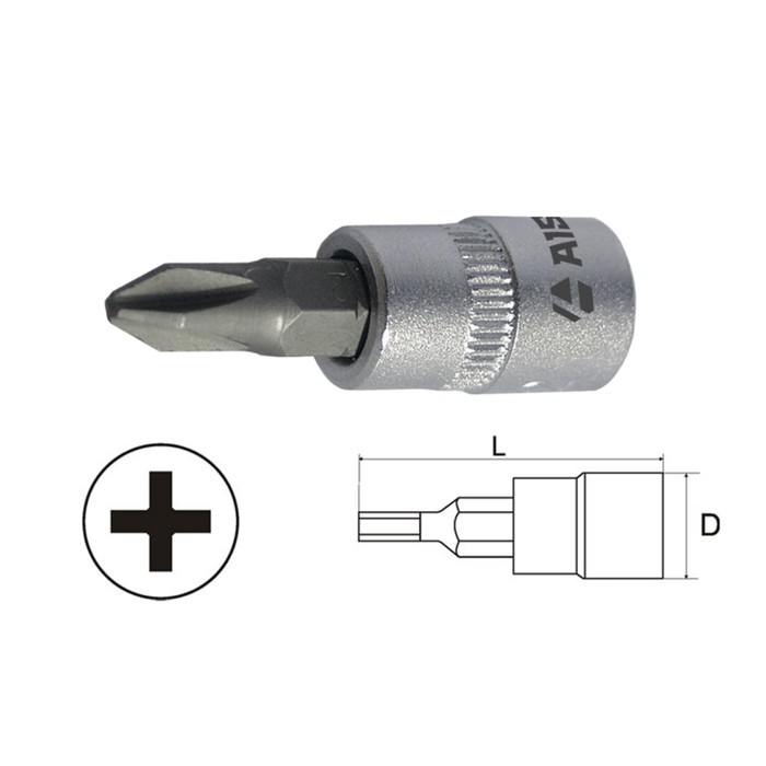 Головка-бита AIST, PH-3, 1/4"