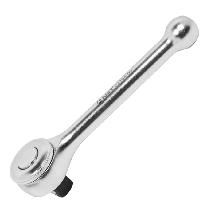 Трещотка AIST, 1/4", металлическая рукоядка, L= 9,5 см, 60 зубов