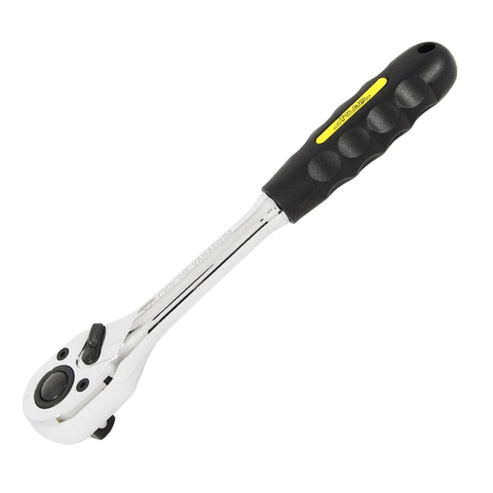 Трещотка AIST, 3/8", пластиковая ручка, L= 20 см, 72 зуба