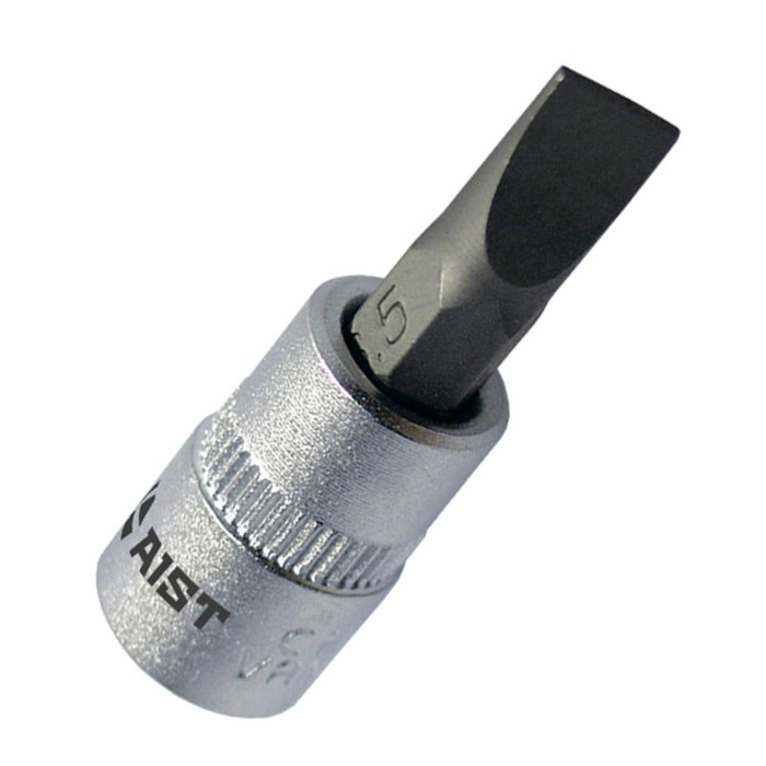 Головка-бита AIST, шлицевая, 4х0,8 мм, 1/4"