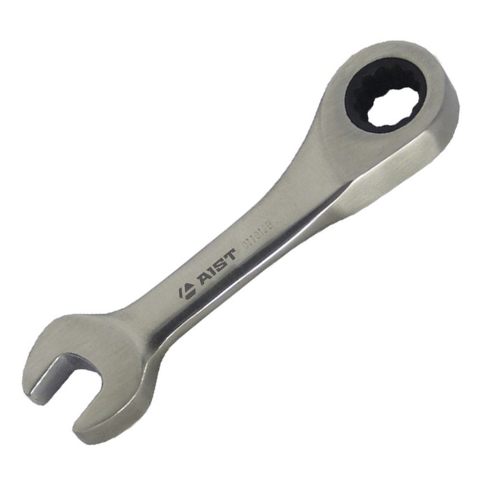 Ключ комбинированный AIST, с храповым механизмом, укороченный, 12 мм, 72 зуба