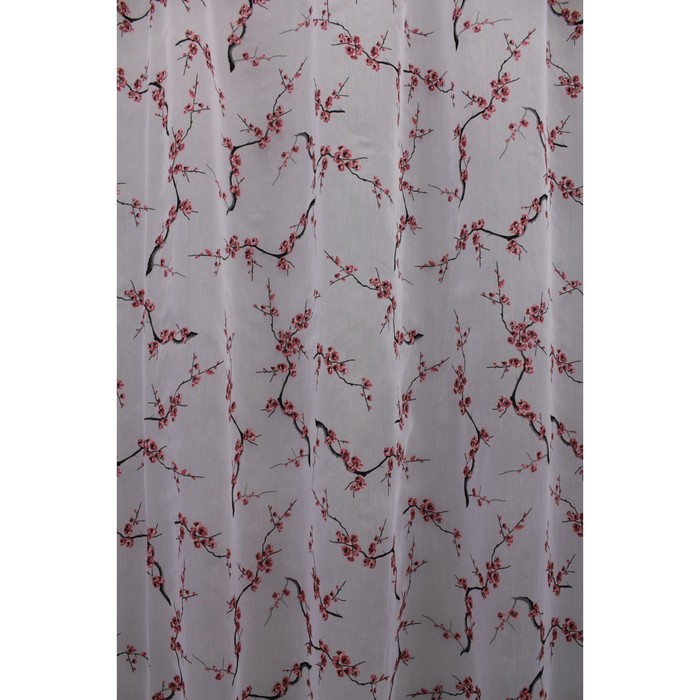 Тюль Сакура, ш. 300 х в. 260 см, красный, 100% полиэстер