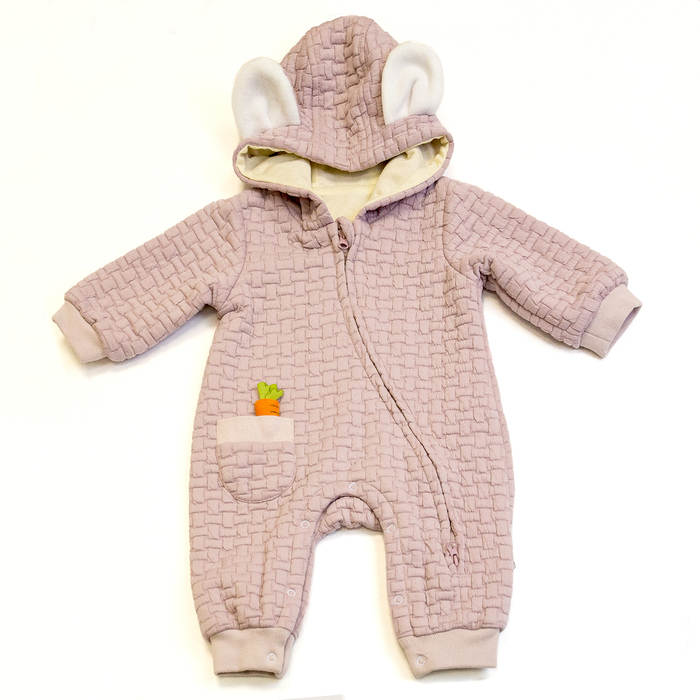 Комбинезон детский "Морковка", рост 66 см, цвет розовый