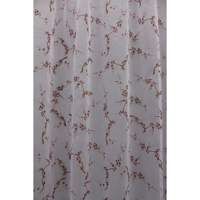 Тюль Сакура, ш. 300 х в. 260 см, тёмно-розовый, 100% полиэстер