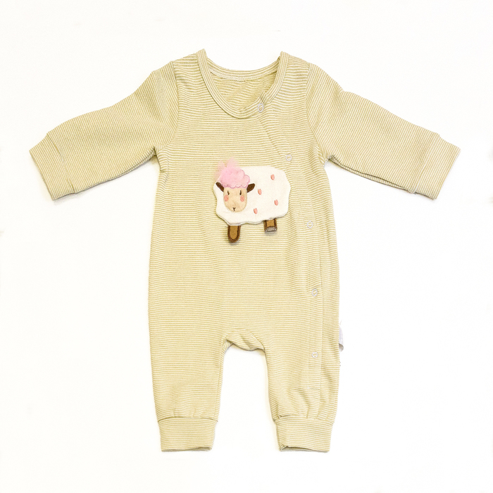 Комбинезон детский "Овечка 3", рост 73 см, цвет зелёный