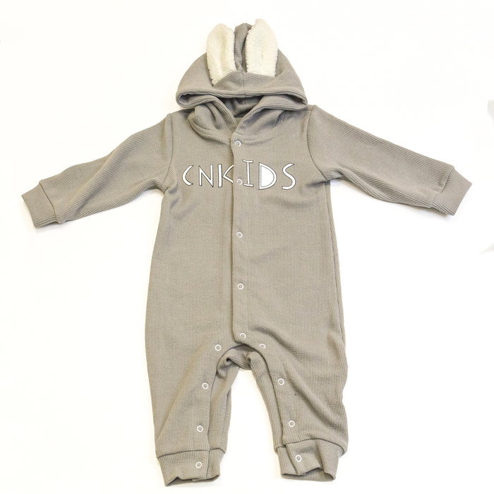 Комбинезон детский "Зайка 2", рост 90 см, цвет серый