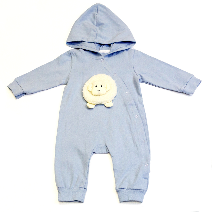 Комбинезон детский "Овечка 4", рост 66 см, цвет синий