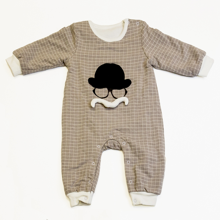 Комбинезон детский "Сыщик", рост 73 см, цвет бежевый