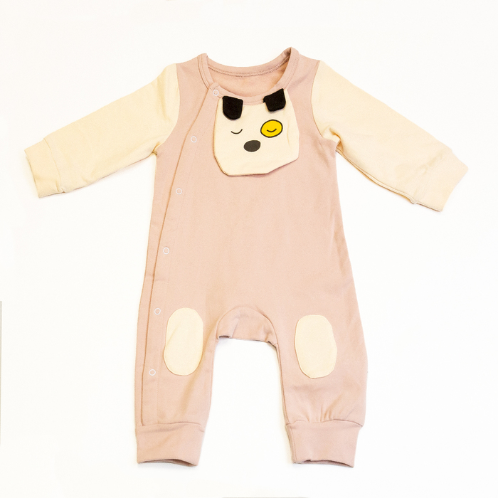 Комбинезон детский "Кошка 2", рост 80 см, цвет розовый