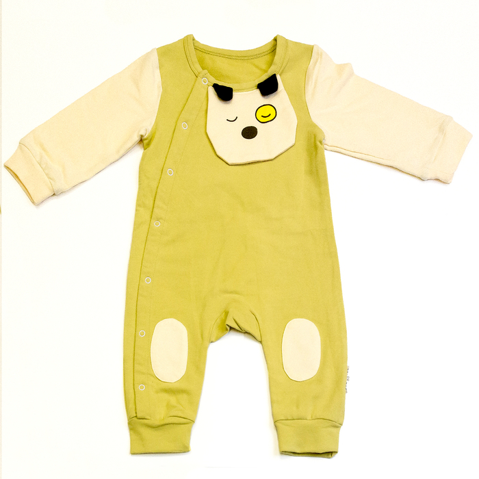 Комбинезон детский "Кошка 2", рост 90 см, цвет жёлтый