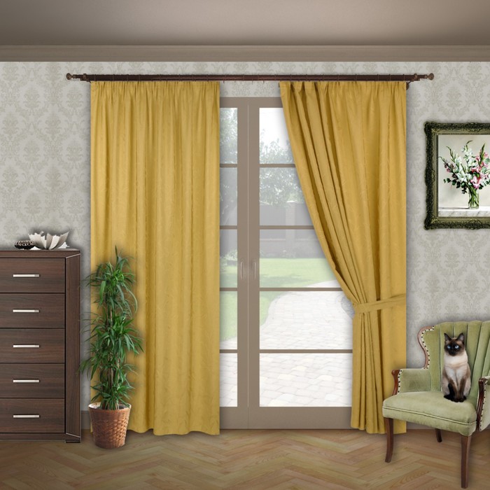 Шторы "Тандем экстра", размер 200х280 см-2 шт. цвет 709