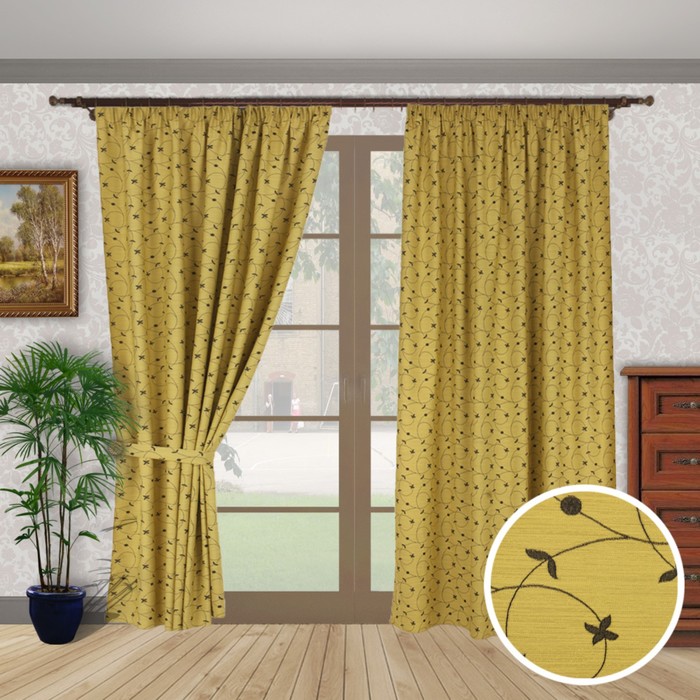 Шторы "Тандем экстра", размер 200х280 см-2 шт. цвет 318