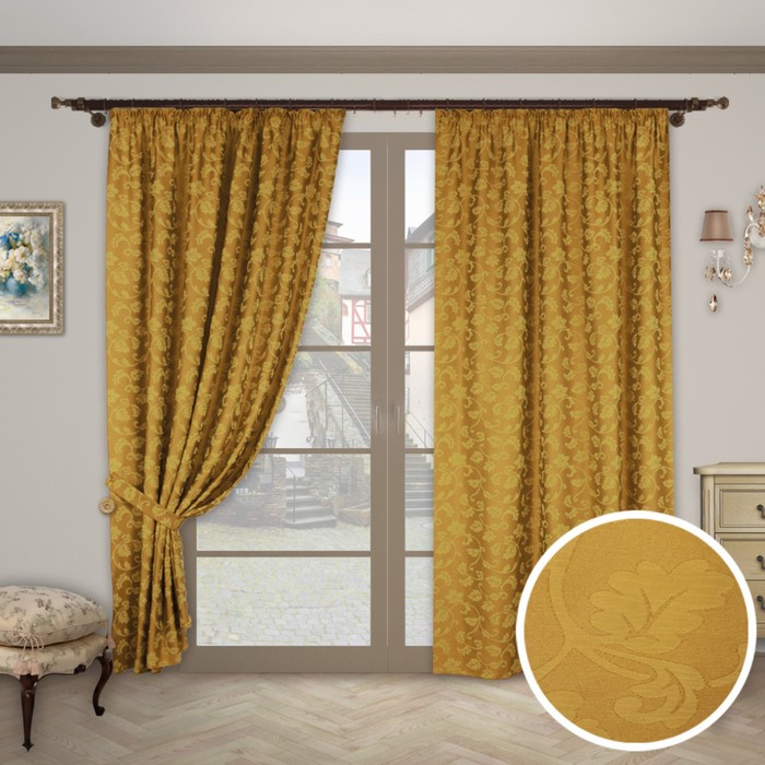 Шторы "Тандем экстра", размер 200х280 см-2 шт. цвет 1022