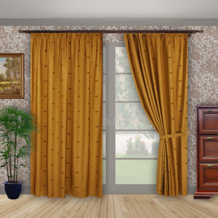 Шторы "Тандем экстра", размер 200х280 см-2 шт. цвет 830