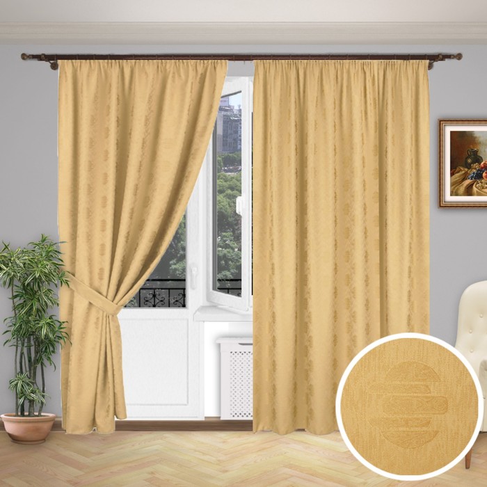 Шторы "Тандем экстра", размер 200х280 см-2 шт. цвет 1191