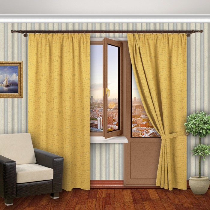 Шторы "Тандем экстра", размер 200х280 см-2 шт. цвет 361