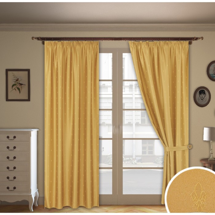 Шторы "Тандем экстра", размер 200х280 см-2 шт. цвет 861