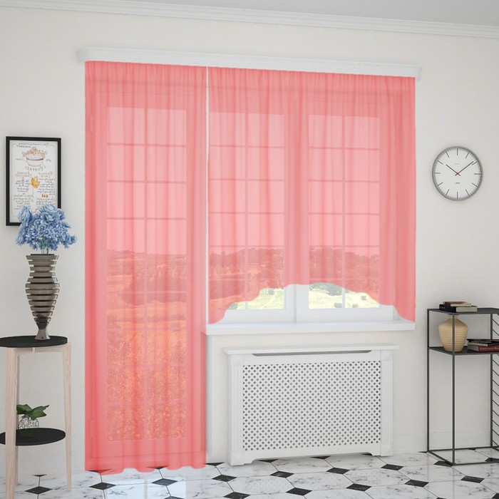 Шторы "Волна", размер 150х260 см-1 шт., 160х300 см-1 шт. цвет 197