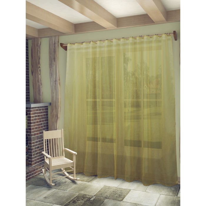 Тюль Аманда, ш. 300 х в. 260 см, светло-коричневый, 100% полиэстер