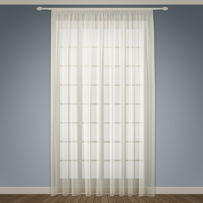 Тюль Аманда, ш. 500 х в. 280 см, бежевый, 100% полиэстер