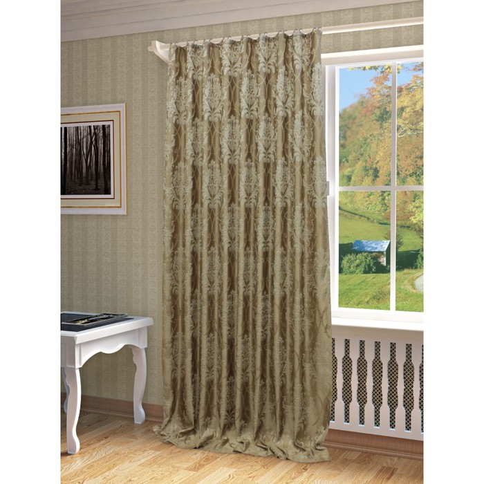 Портьера Джоли, ш. 200 х в. 280 см, бежевый, 100% полиэстер