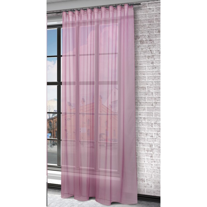 Тюль Мери, ш. 300 х в. 280 см, сиреневый, 100% полиэстер