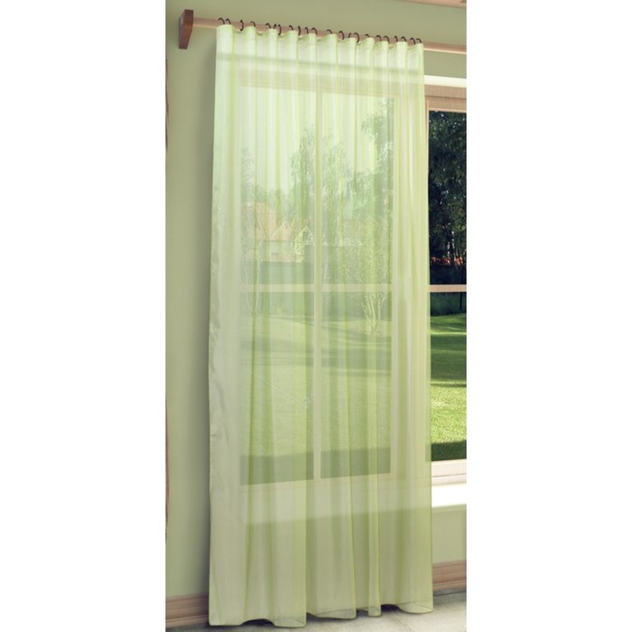 Тюль Пегги, ш. 300 х в. 280 см, зелёный, 100% полиэстер