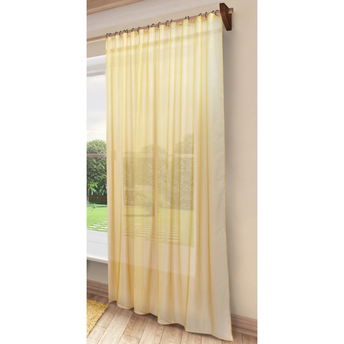 Тюль Пегги, ш. 300 х в. 280 см, оранжевый, 100% полиэстер