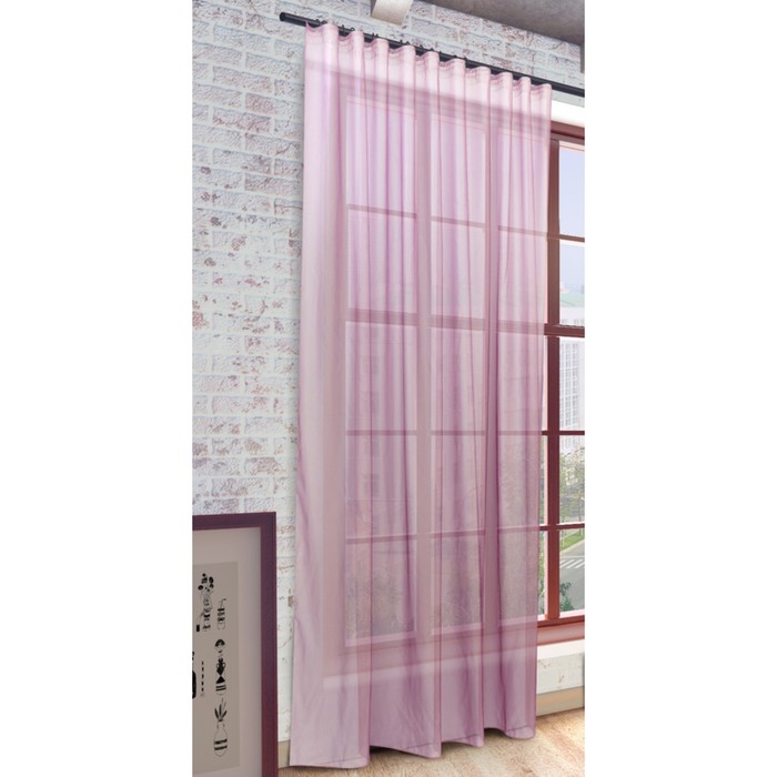 Тюль Пегги, ш. 300 х в. 280 см, сиреневый, 100% полиэстер