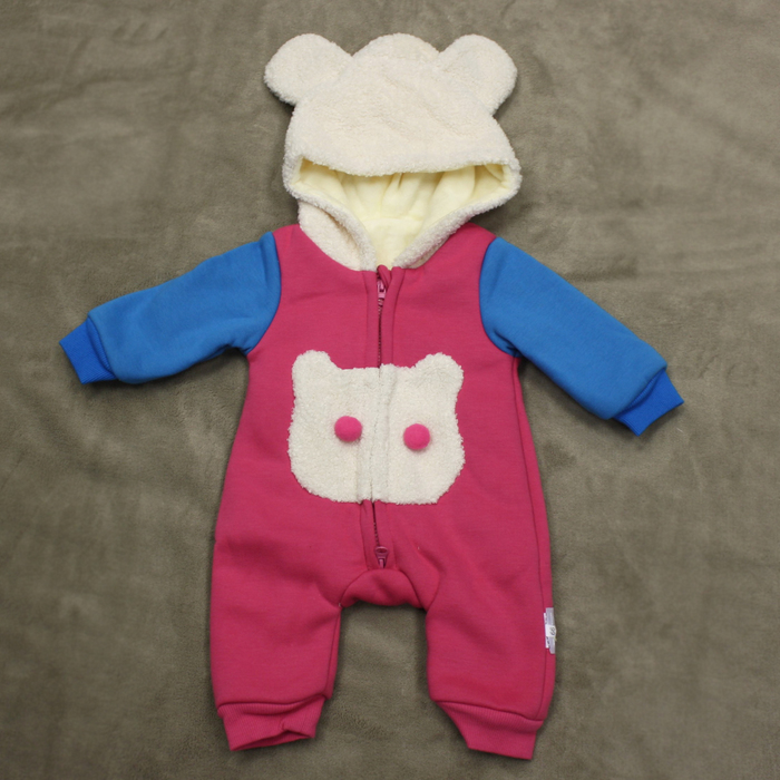 Комбинезон детский "Мишка", рост 90 см, цвет сине-красный