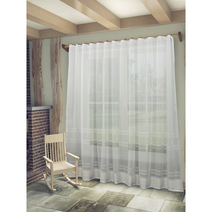 Тюль Тиффани, ш. 300 х в. 280 см, белый, 100% полиэстер