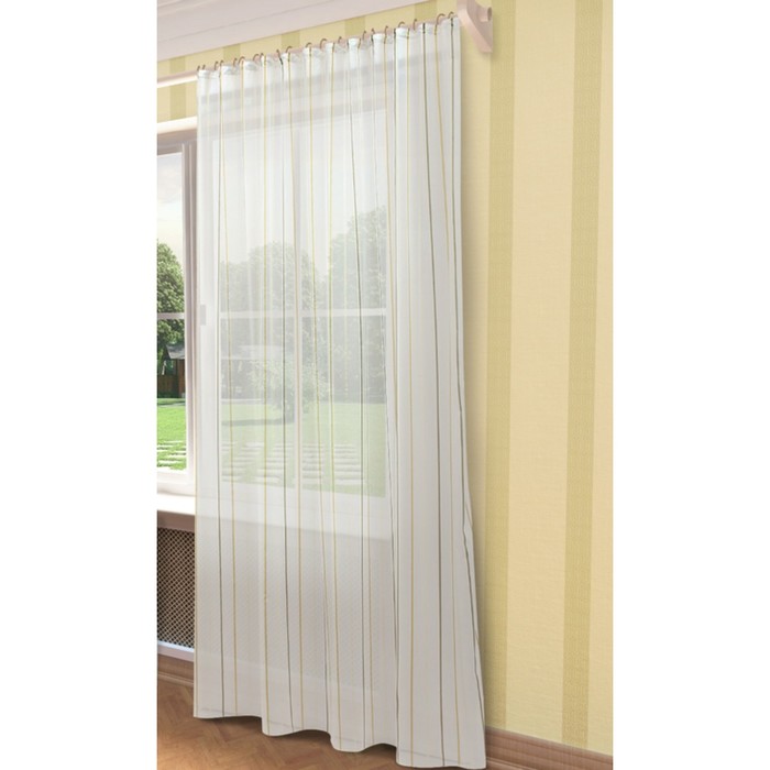 Тюль Антония, ш. 300 х в. 280 см, желтый, 100% полиэстер