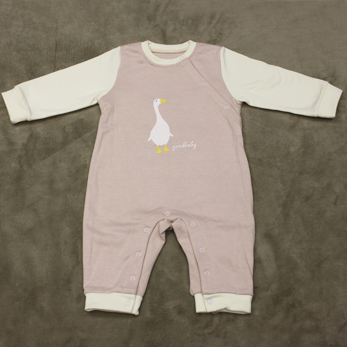 Комбинезон детский "Гусёнок", рост 66 см, цвет розовый
