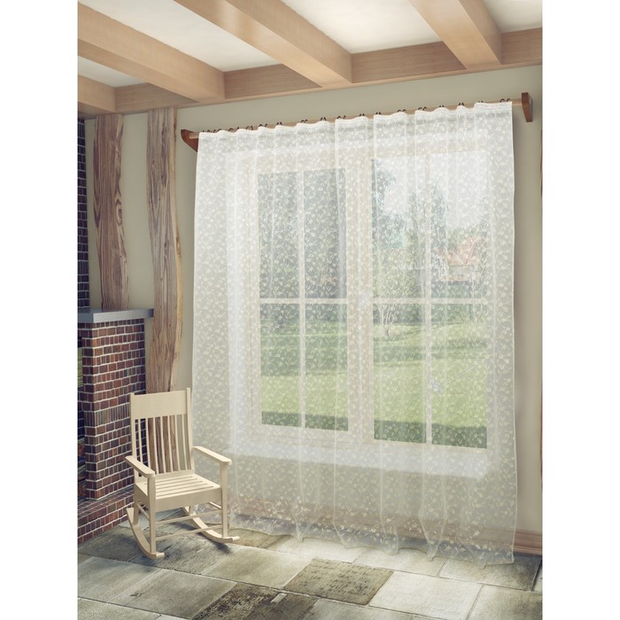 Тюль Ненси, ш. 300 х в. 280 см, золотистый, 100% полиэстер