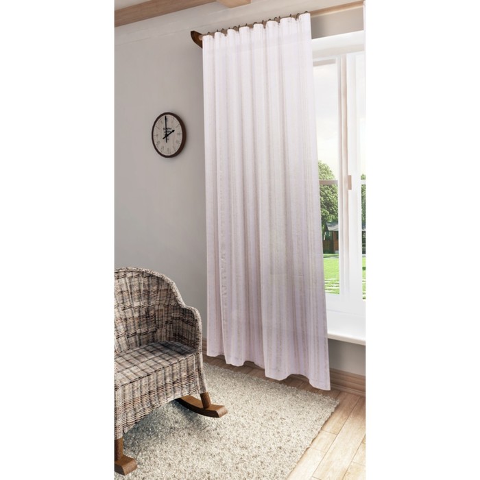 Тюль Сабина, ш. 300 х в. 280 см, белый, 100% полиэстер