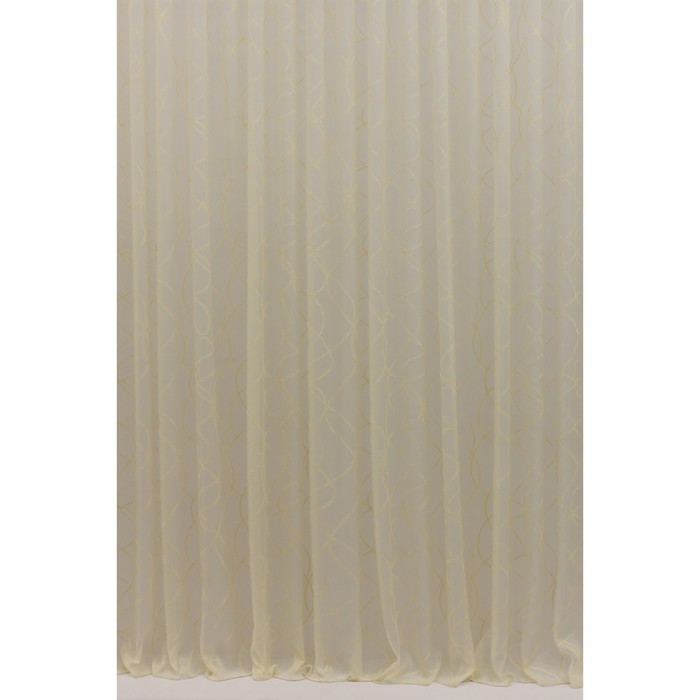 Тюль Тина, ш. 300 х в. 260 см, экрю, 100% полиэстер