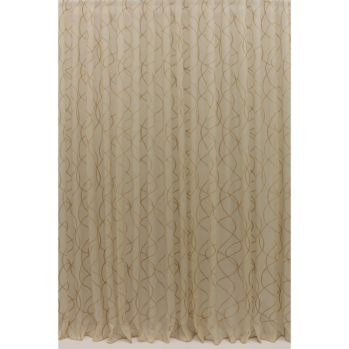 Тюль Тина, ш. 300 х в. 260 см, тёмно-бежевый, 100% полиэстер
