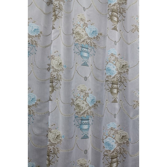 Тюль Айсун, ш. 400 х в. 260 см, бежево-бирюзовый, 100% полиэстер